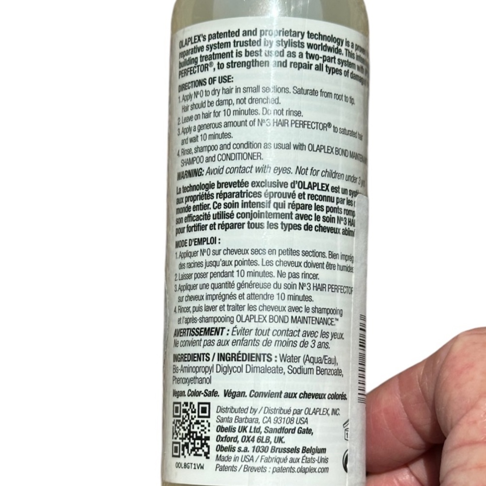 OLAPLEX No.0 Intensive Bond Building Hair Treatment Duo - Full Size Bottles - Picture 3 of 11